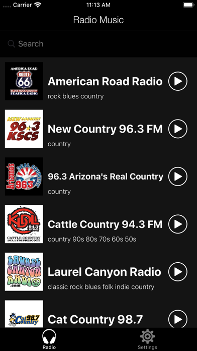 Screenshot #1 pour Musique country classique