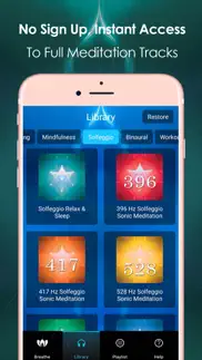 solfeggio sonic meditations iphone screenshot 2