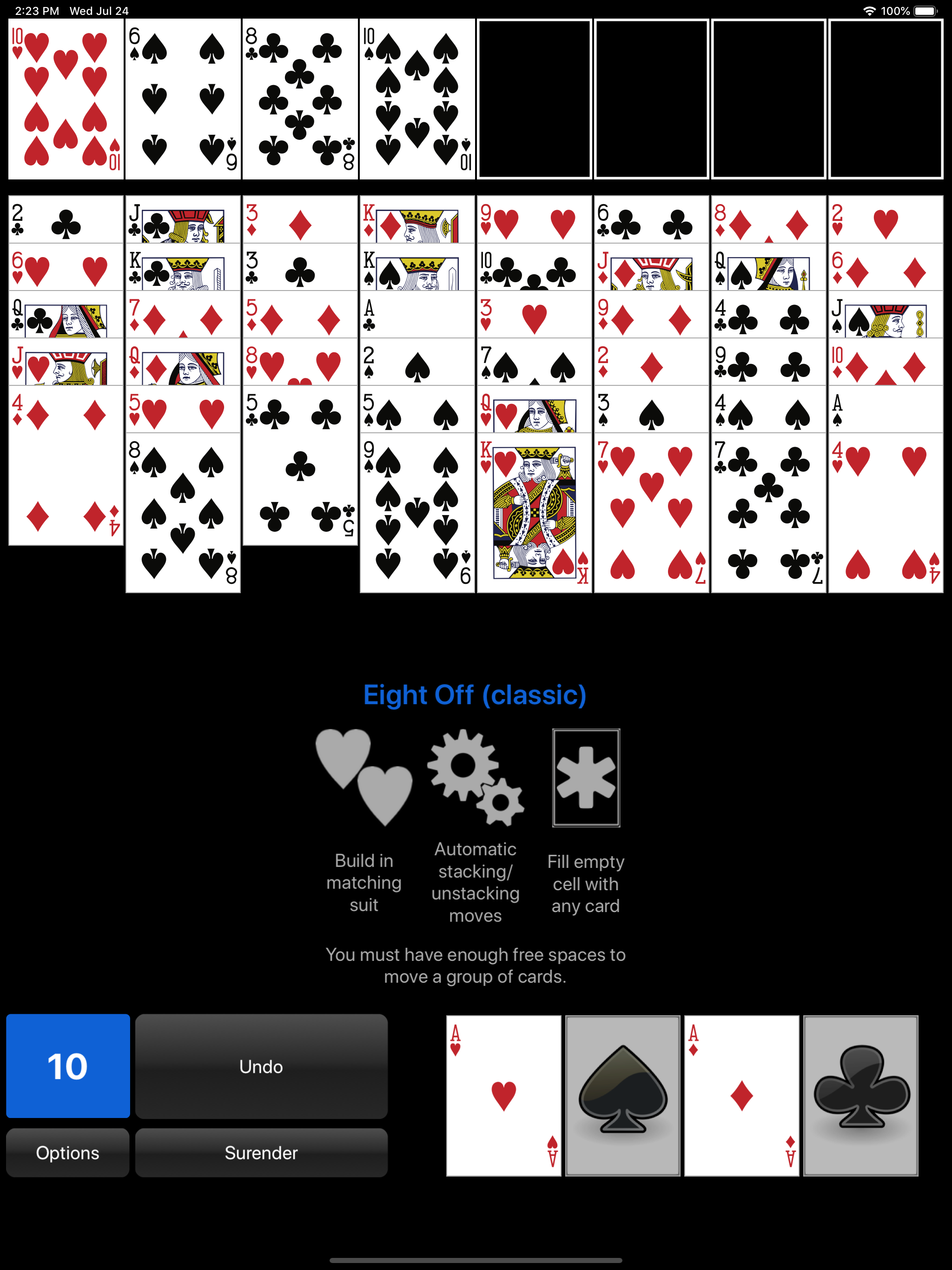 FreeCell & Eight Off
