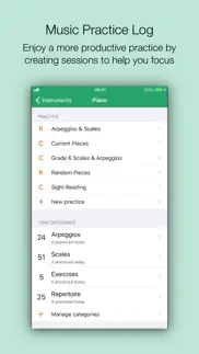 music practice log - tracker iphone screenshot 1