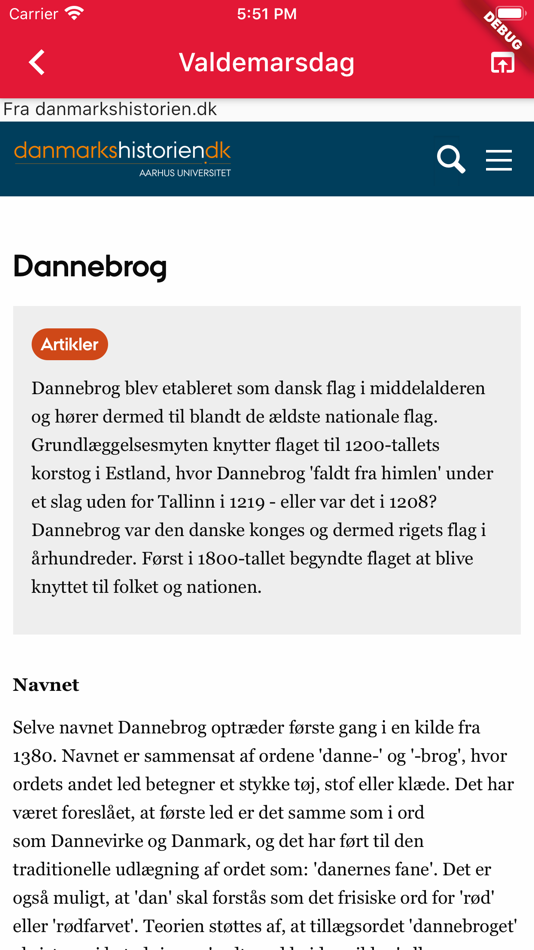 #2. Danmarks flagdage (iOS) By: Nikolaj Skov