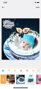 Birthday Photo Frame - Editor screenshot #2 for iPhone