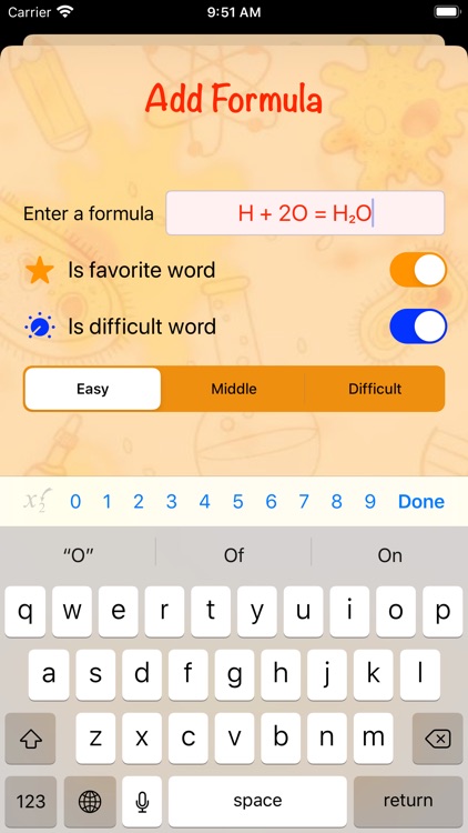 Write the formula correctly