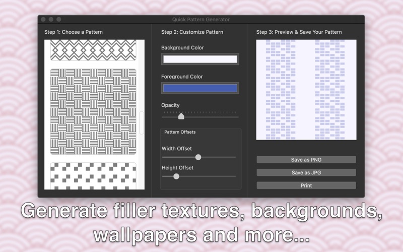 Screenshot #2 pour Quick Pattern Generator