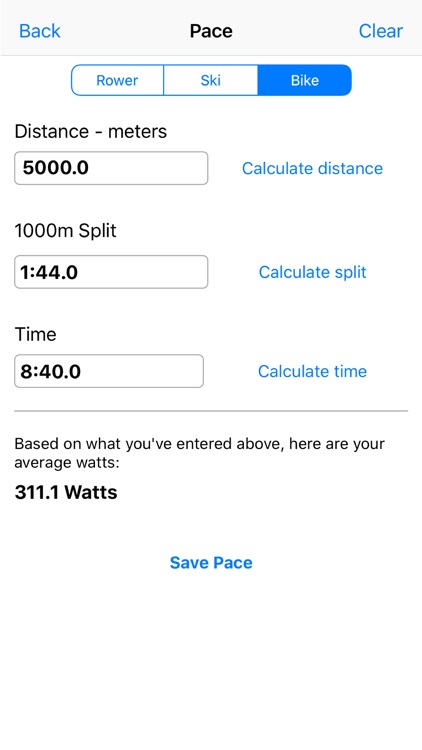 Watts My Pace - Calculator