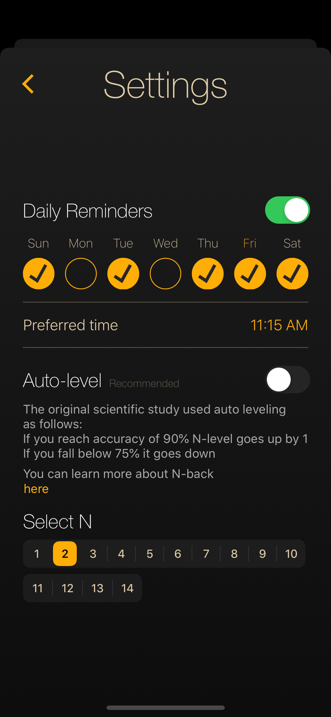 Dual N-Back: Brain Training