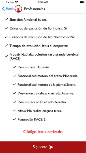 Captura de pantalla de ExtremIctus en iPhone 3