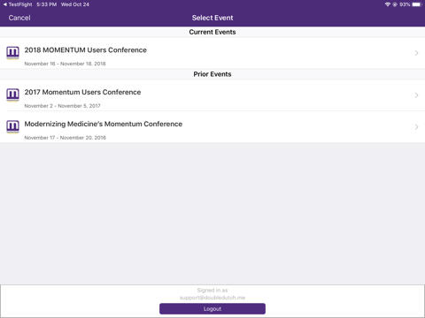 Momentum Users Conference screenshot 2