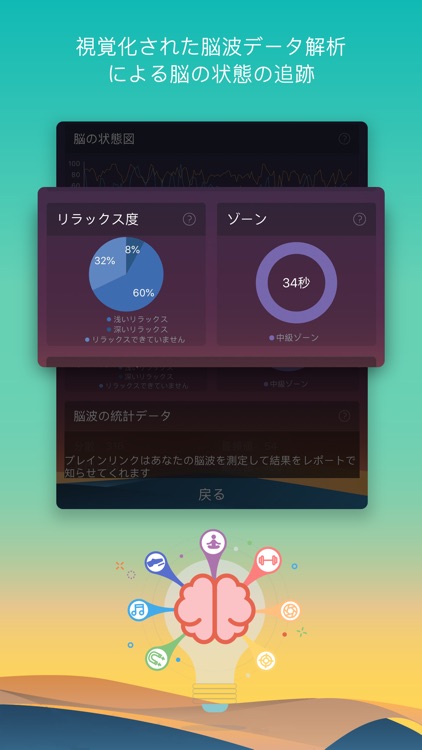 8分間瞑想—脳波テクノロジーを利用した瞑想用アプリ screenshot-3