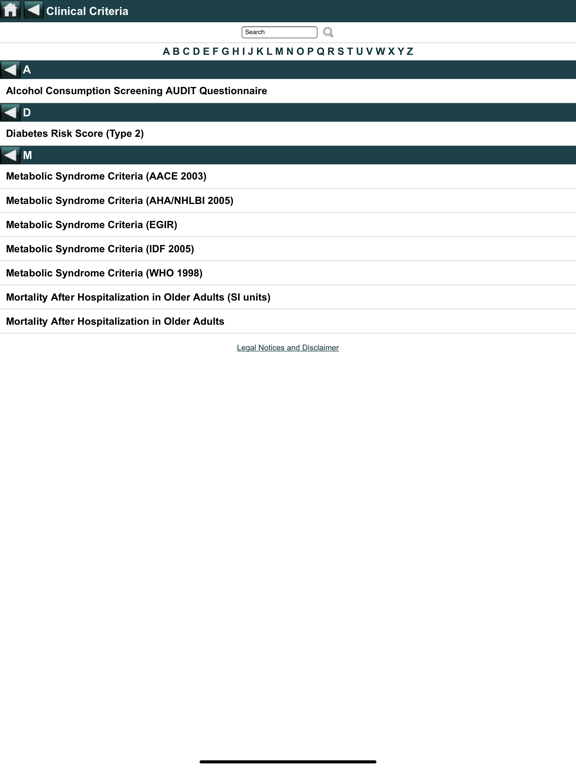 EBMcalc Nutrition iPad screenshot