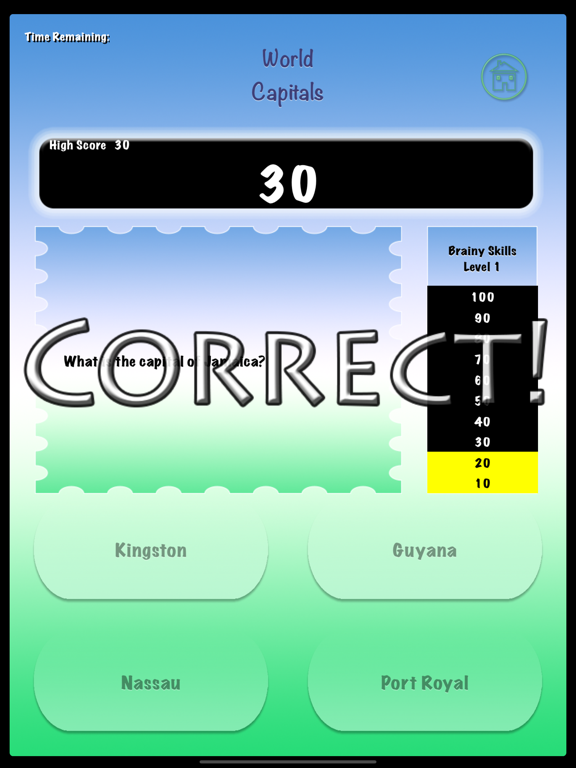 Screenshot #6 pour Brainy Skills World Capitals