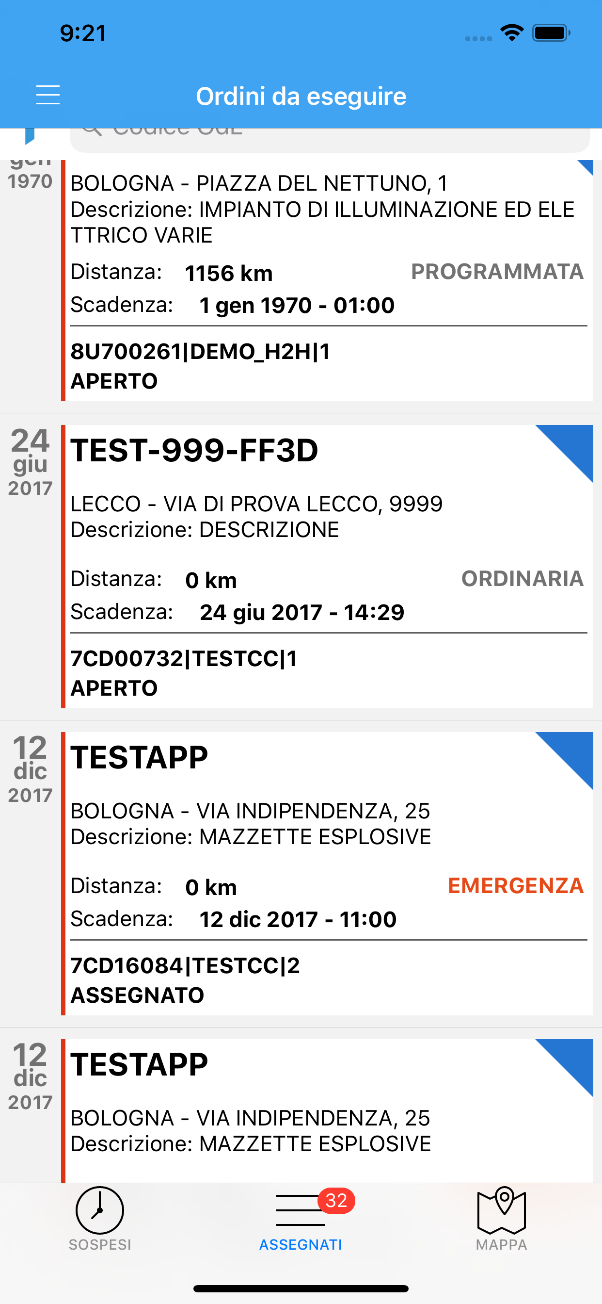 H2H - Gestione Interventi