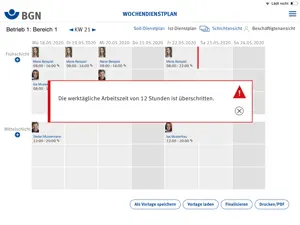BGN-Dienstplan screenshot 4