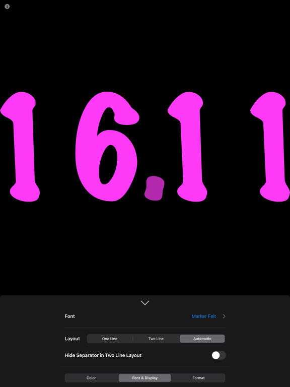Huge Clock iPad screenshot