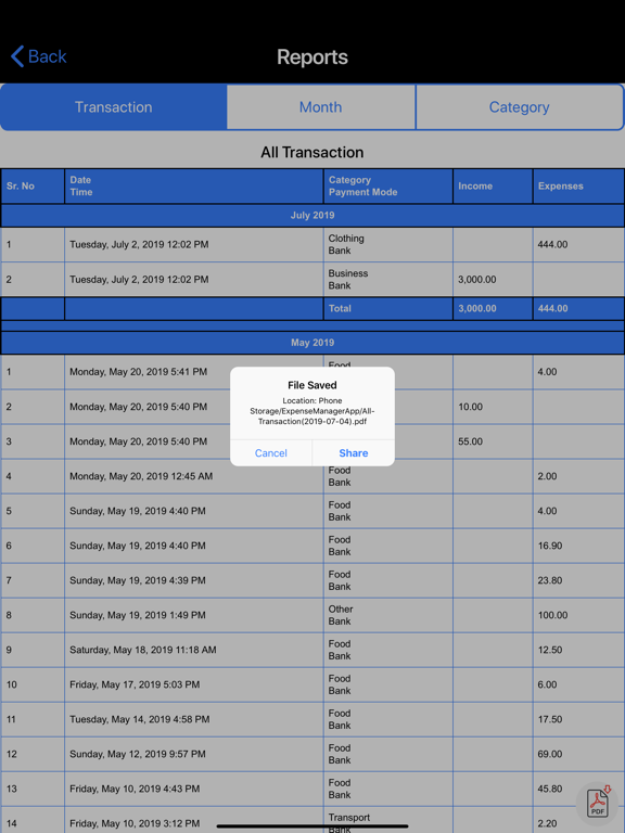 Expense Manager, Money Manager iPad screenshot 6 - Finance app
