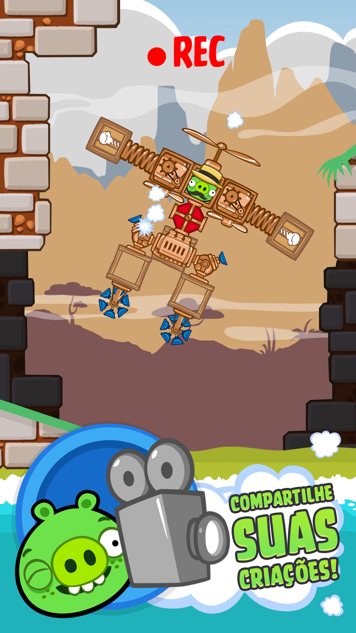 Screenshot do app Bad Piggies