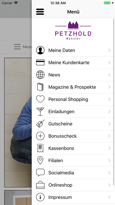 Modehaus Petzhold Screenshot