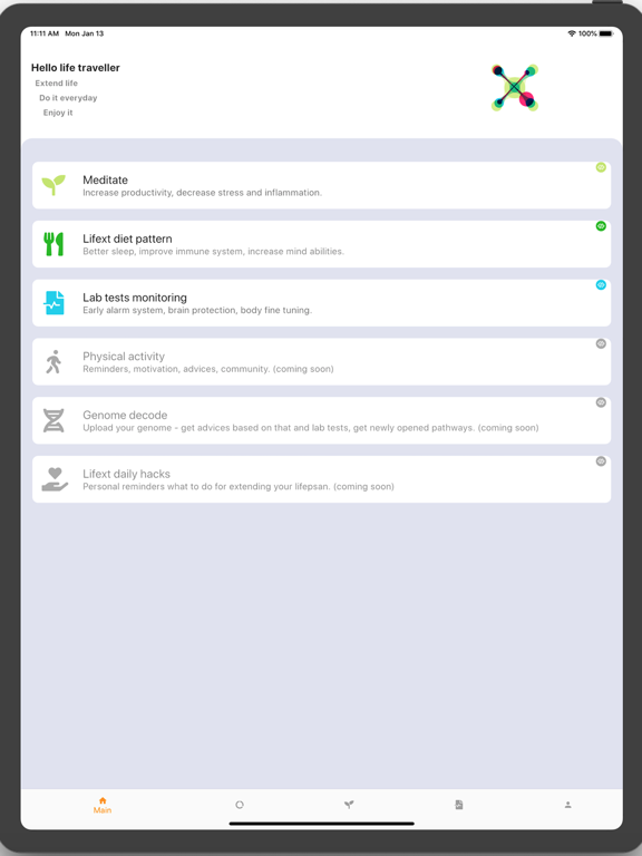 Screenshot #4 pour Lifext - life extension app