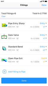 Pipe Flow Wizard - Calculator screenshot
