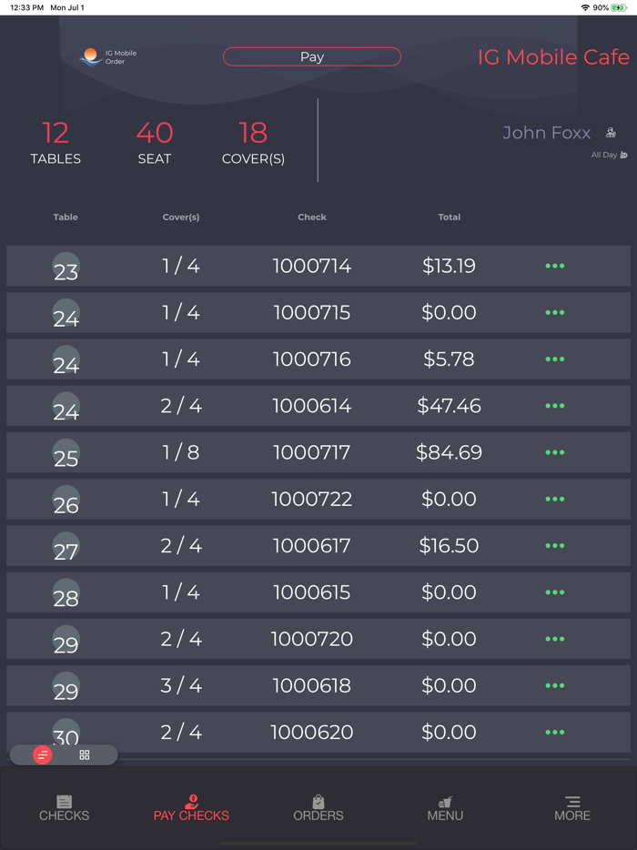 InfoGenesis MobileOrder