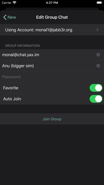 Monal - XMPP chat screenshot-7