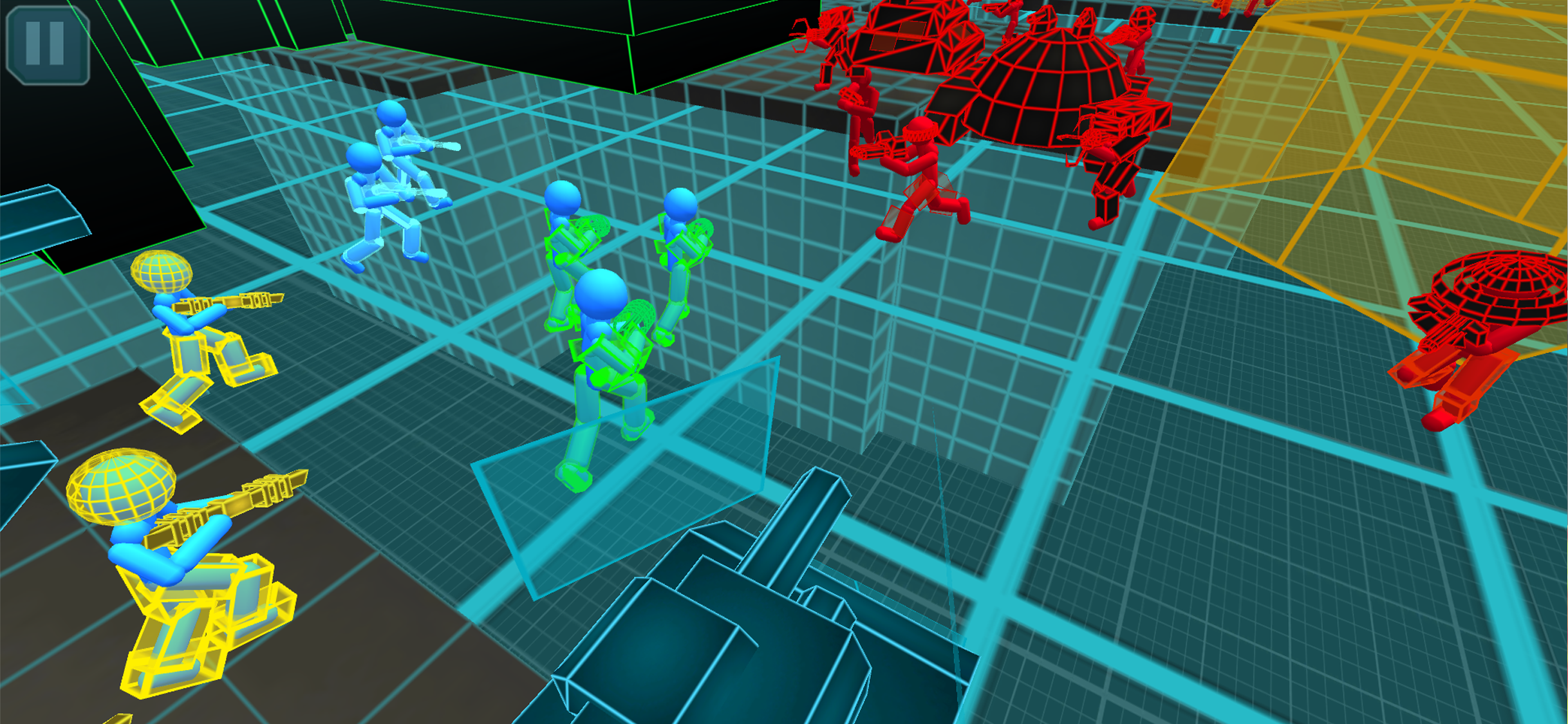 Stickman Simulator: Neon Tanks