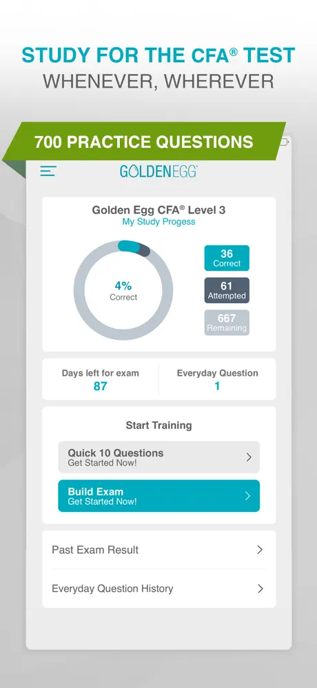 Golden Egg CFA® Exam Level 3