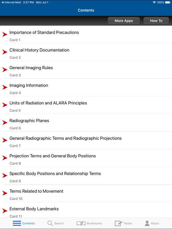 Screenshot #5 pour Radiographic Positioning Cards