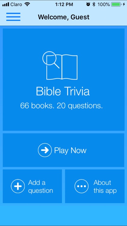 Bible Trivia Game Quiz