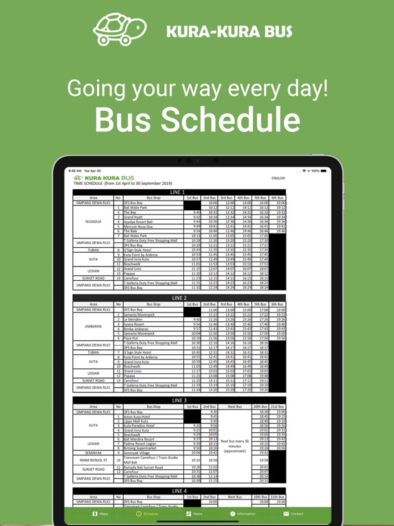 KURA-KURA BUS iPad screenshot 4 - Travel app