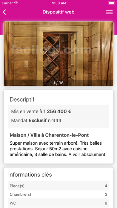 Screenshot #2 pour Espace Propriétaire