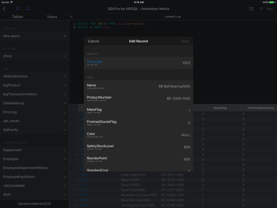 Screenshot #5 pour SQL Server / MSSQL by SQLPro