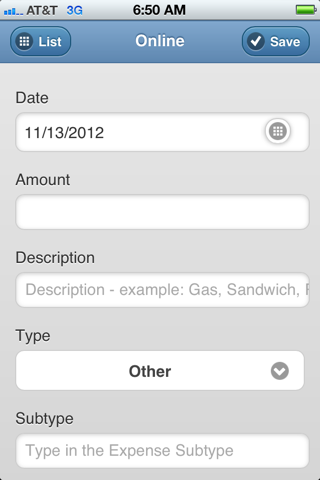 expenseRegister screenshot 3