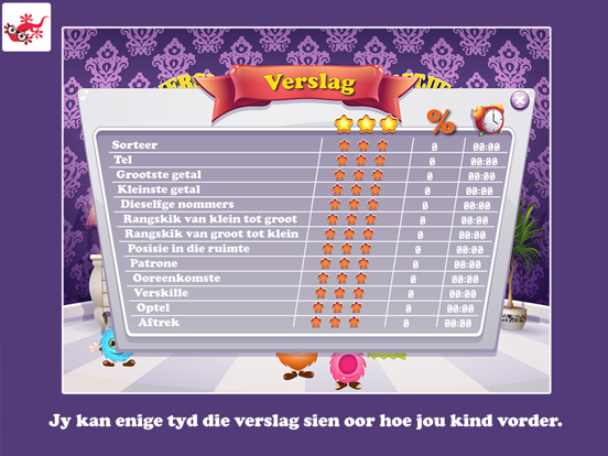 Syfer Monsters in Afrikaans iPad screenshot