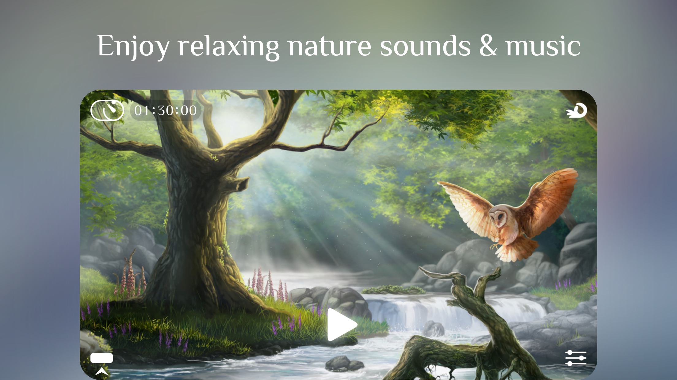 Screenshot do app Flowing ~ Meditation in Nature