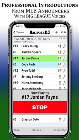 Game screenshot BallparkDJ Walkout Intros apk