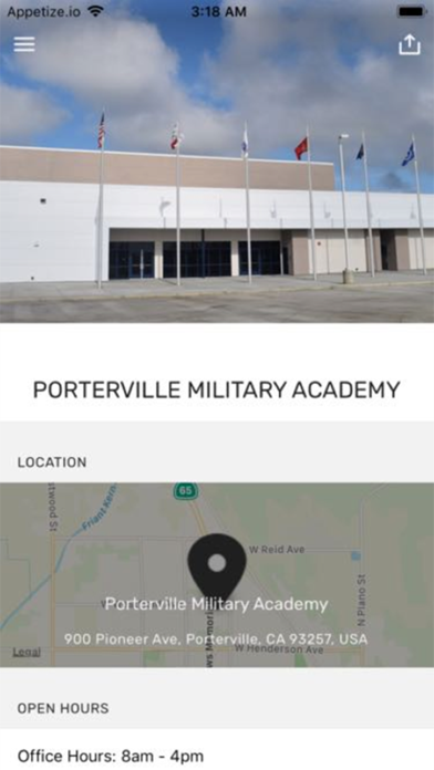 Porterville Military Academy Screenshot