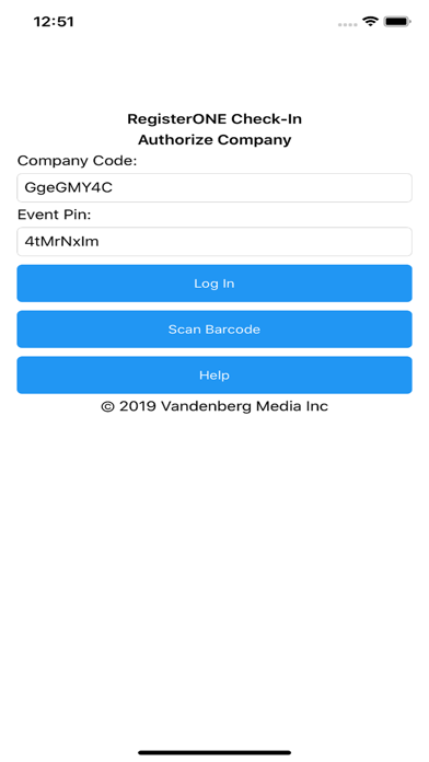 Screenshot #1 pour RegisterONE Check In