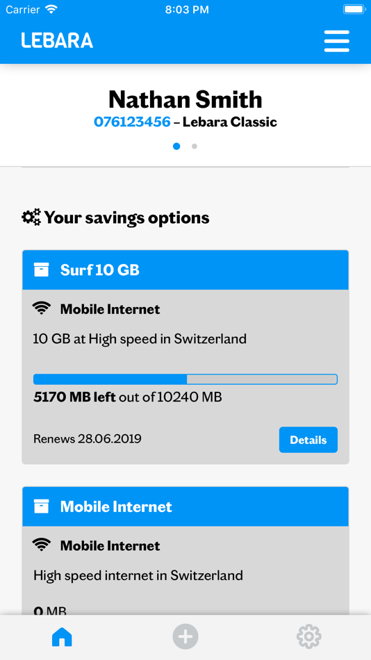 #1. Lebara Switzerland (iOS) 由: Sunrise UPC GmbH