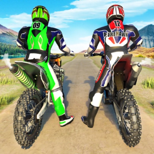 Green motorcycle game jumping on ramps Motorbike motocross track and race  games 