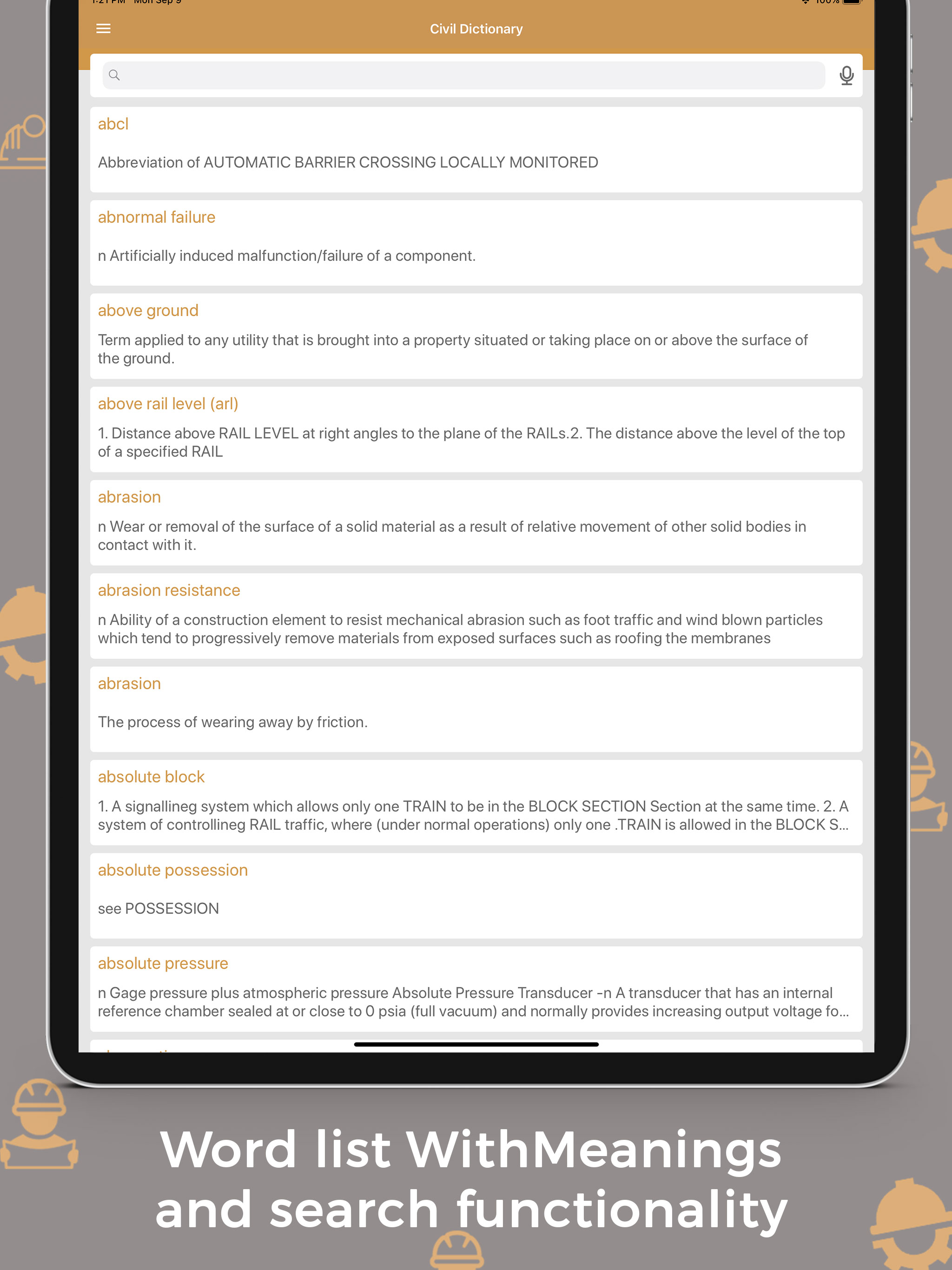 Civil Dictionary Offline