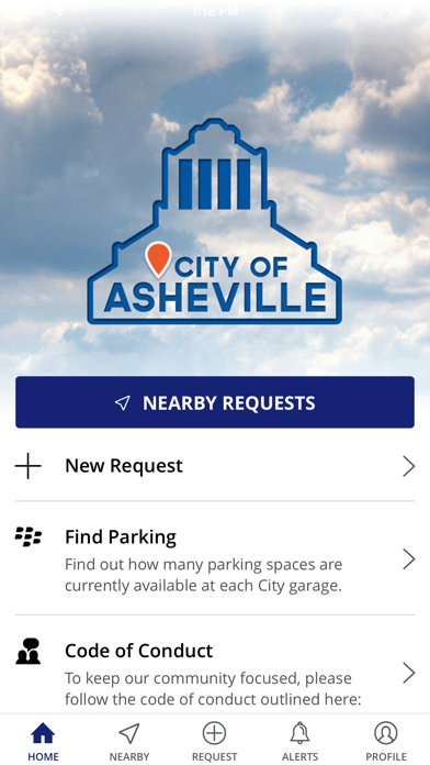 The Asheville App Screenshot