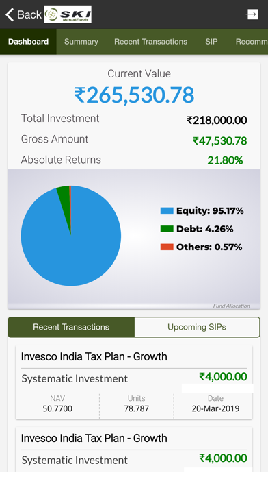 SKI Wealth Client screenshot 2