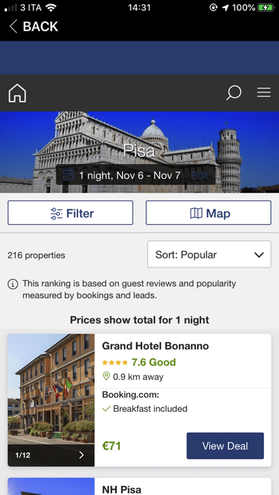 Italy Map Guide Screenshot