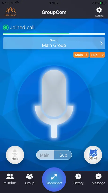GroupCom - Walkie-Talkie App