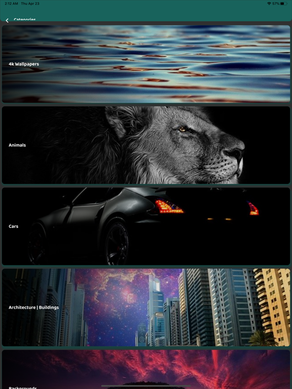 Wallpaper-Hub iPad screenshot 4 - Photo & Video app