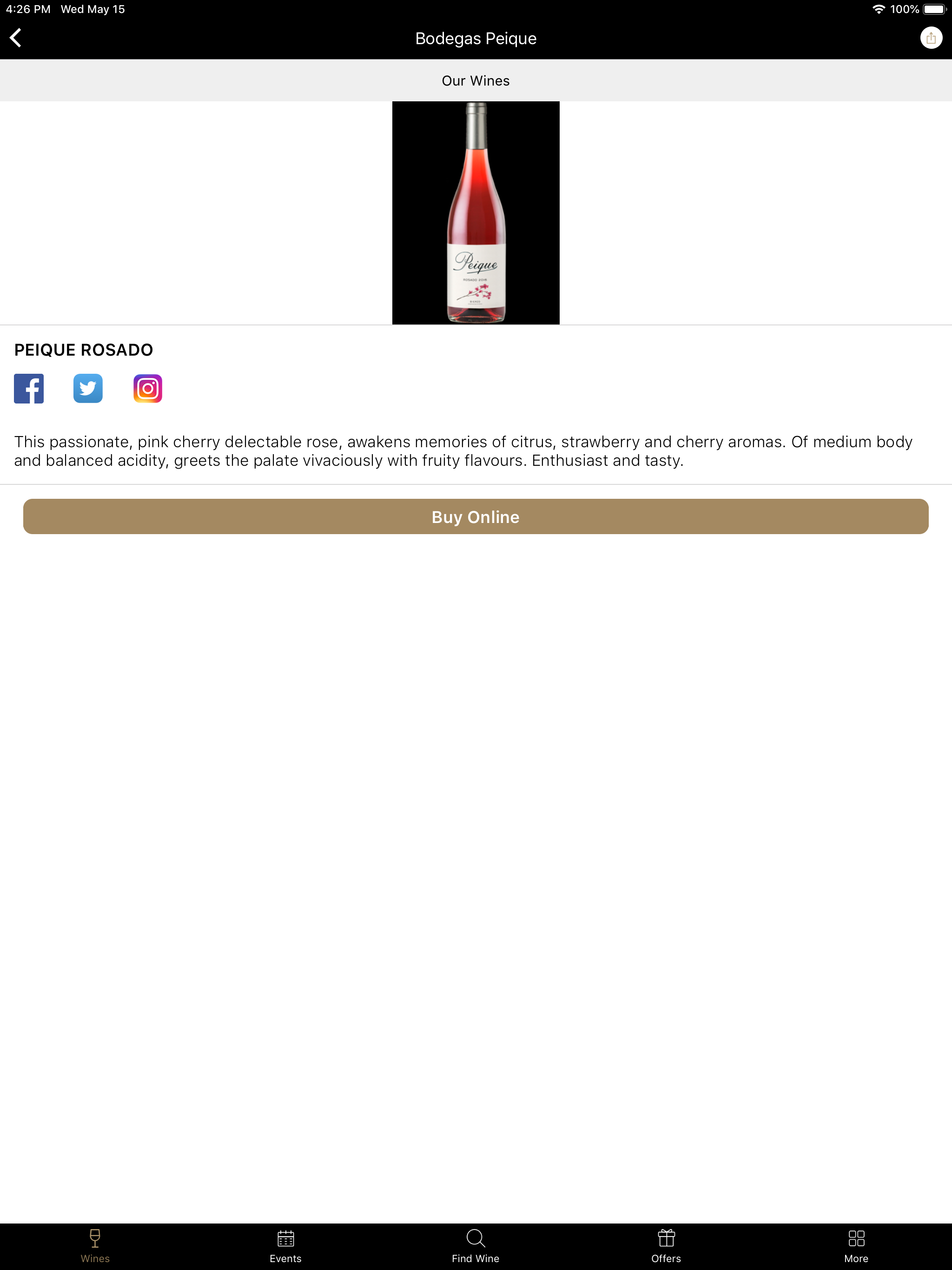 The Winery App