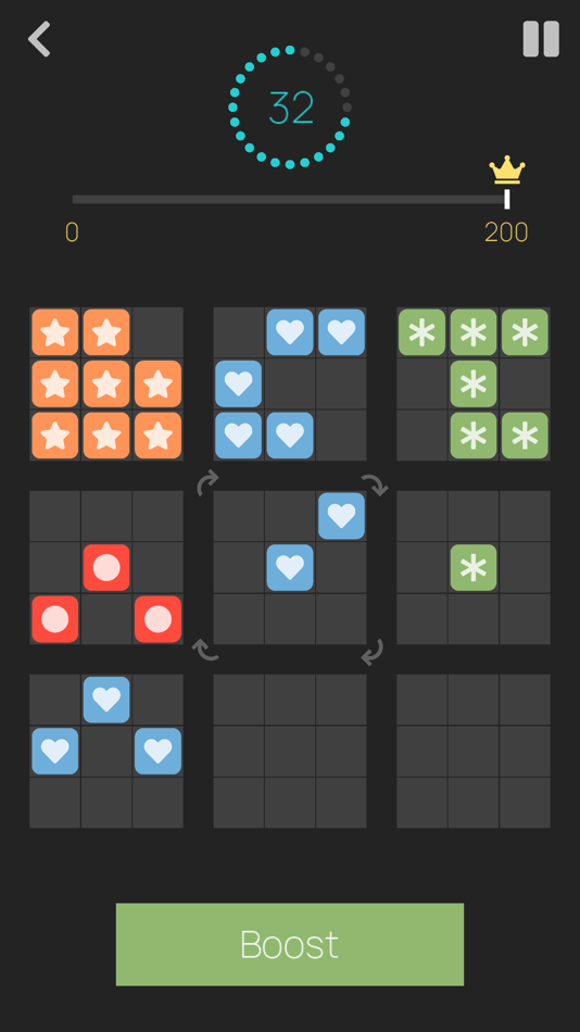 #4. 9 Squares! (iOS) 由: Second Gear Games