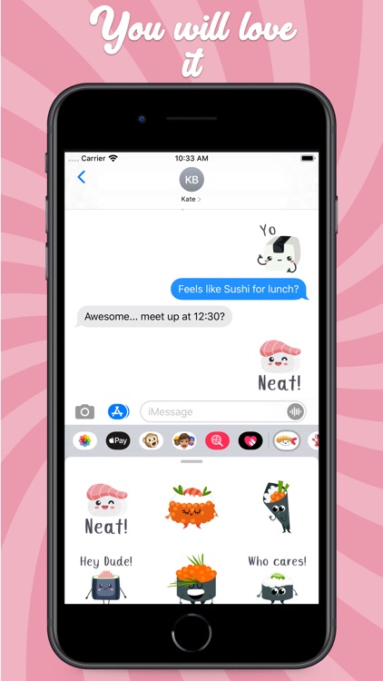 Kawaii Sushi Stickers screenshot-5