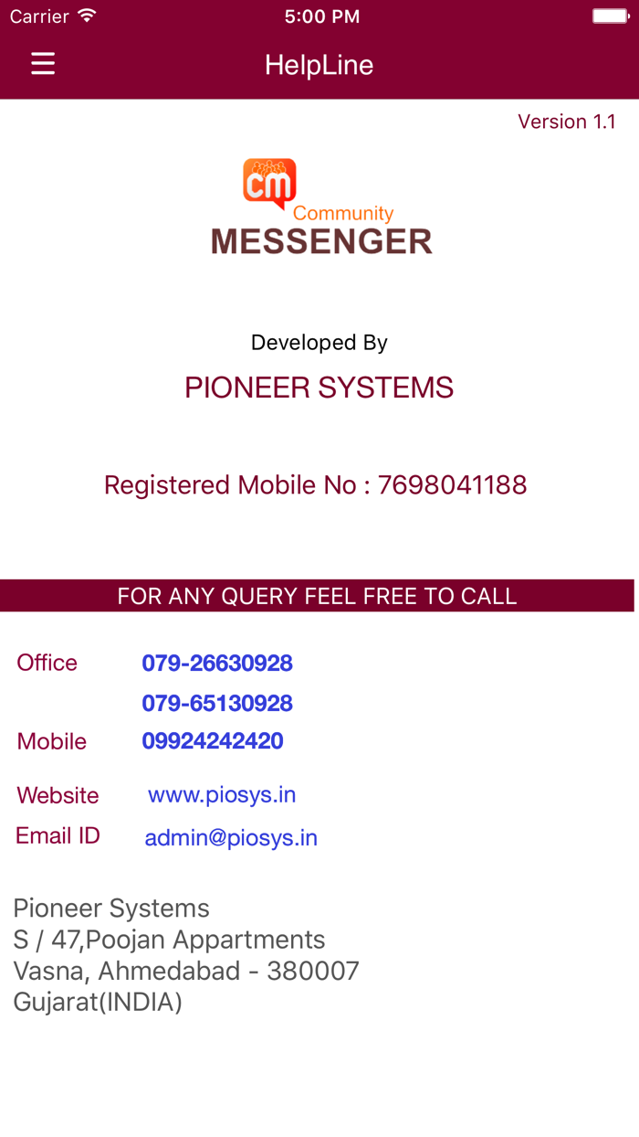 CommunityMsg Messenger